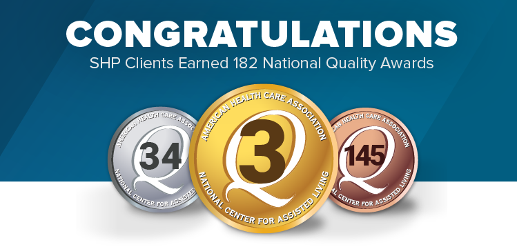 All Three Gold AHCA Quality Award Winners are SHP Clients